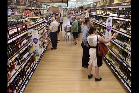 Tesco 21 supermarket aisle